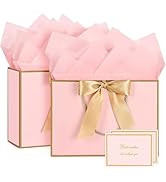 JMANNI Gift Bags, Large Gift Bags with Tissue Paper, 2Pcs Gift Bags Large Size with Handle and Bo...