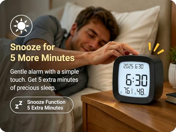 LCD bedroom alarm clock