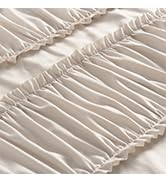 Ruched Ruffled Shower Curtain 72" W x 72" H