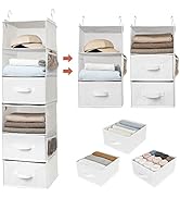 GRANNY SAYS 6-Shelf Hanging Organizer for Closet, Separable to 2 Pack 3-Shelf Hanging Shelves, Or...