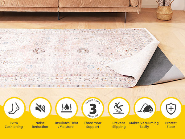 rug pad gripper 8x10 non slip cushioned thick felt rubber rug pad runner rug pad non skid