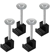 4 Pack Truck Tool Box Mounting Kit, Aluminum Mounting Clamps Truck Tool Box Mount Tie Downs, Pick...