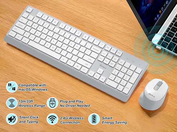 wireless keyboard and mouse combo