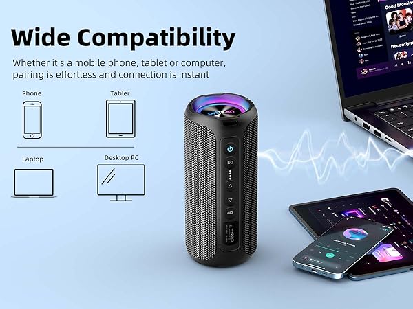 wireless speaker with wide compatibility