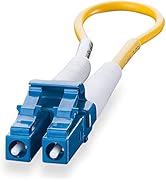 OS2 LC Fiber Optic Loopback Cable, Singlemode 9/125 (OS2), Duplex LC/PC Connectors for Testing Ap...