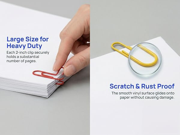 Colored Jumbo Paper Clips