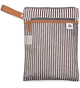 Parker Baby Cloth Diaper Wet Dry Bag - Waterproof Reusable Diaper Bag Accessory with Mesh Organiz...