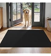 BYYVOO 3x4 Waffle Bathroom Rug: Super Absorbent Non Slip Washable Bath Mat for Shower Floor Kitch...