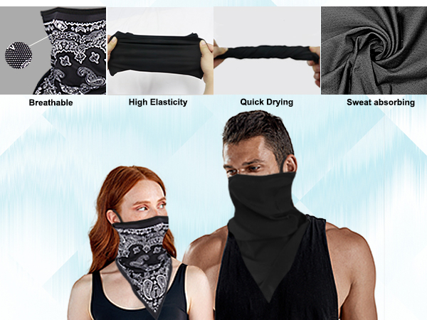 mask for women ice silk bandana mask cool stuff for men face shield mask neck gaiter balaclava