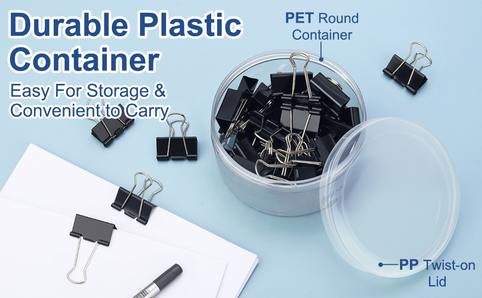 Binder Clips Paper Clamps Assorted Sizes