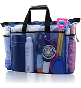 ASBEFORE Extra Large Mesh Beach Bag, Portable Oversized Tote Bag with Zipper for Pool Swim Travel
