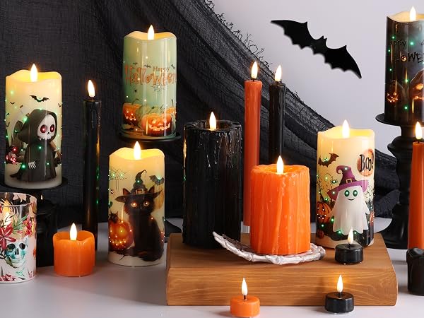 eywamage halloween flameless candles