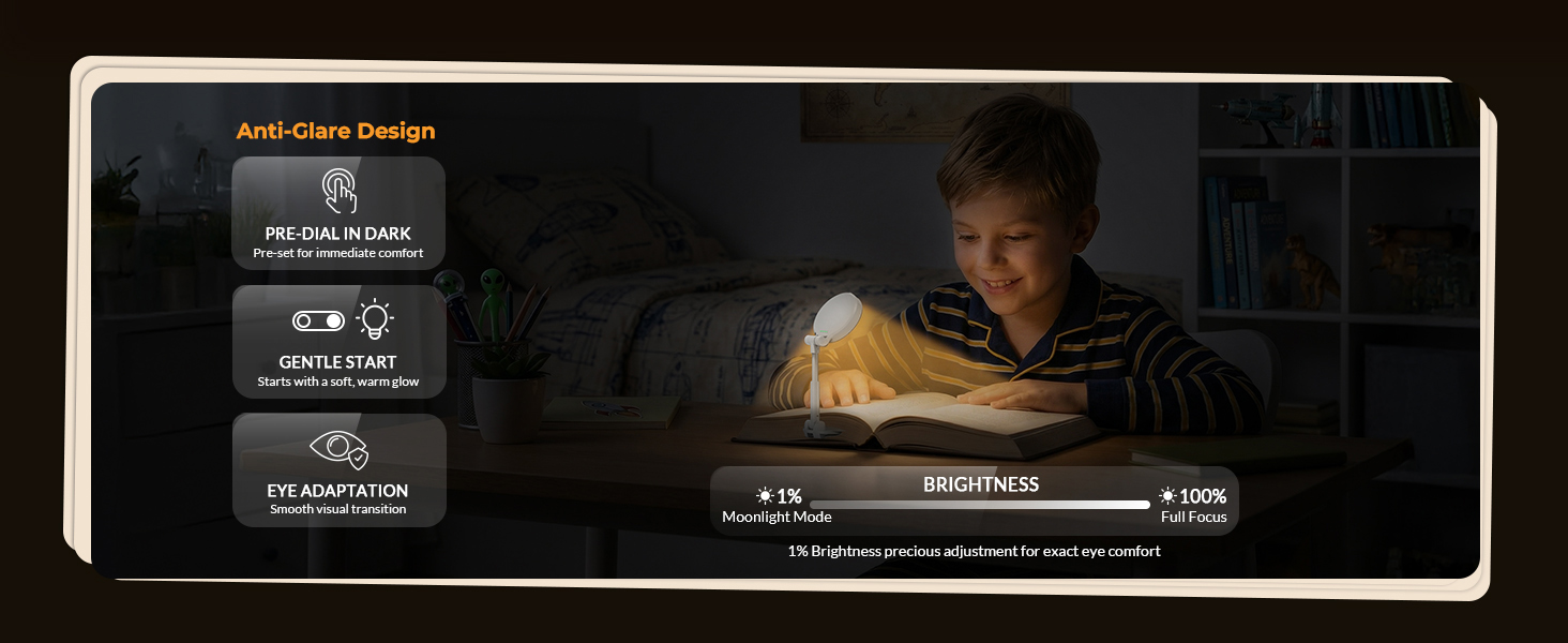 +clip +on +book +light +kids