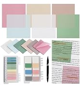 Vuzvuv 620 Sheets Transparent Sticky Notes with Pen,3x3 Inch Bulk Translucent Sticky Notes Set fo...