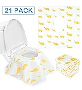 21 Extra Large Disposable Toilet Seat Covers - Yellow