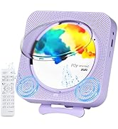 CD Player Portable Bluetooth Desktop CD Player for Home, Mini Cute CD Player for Kids, Built-in D...