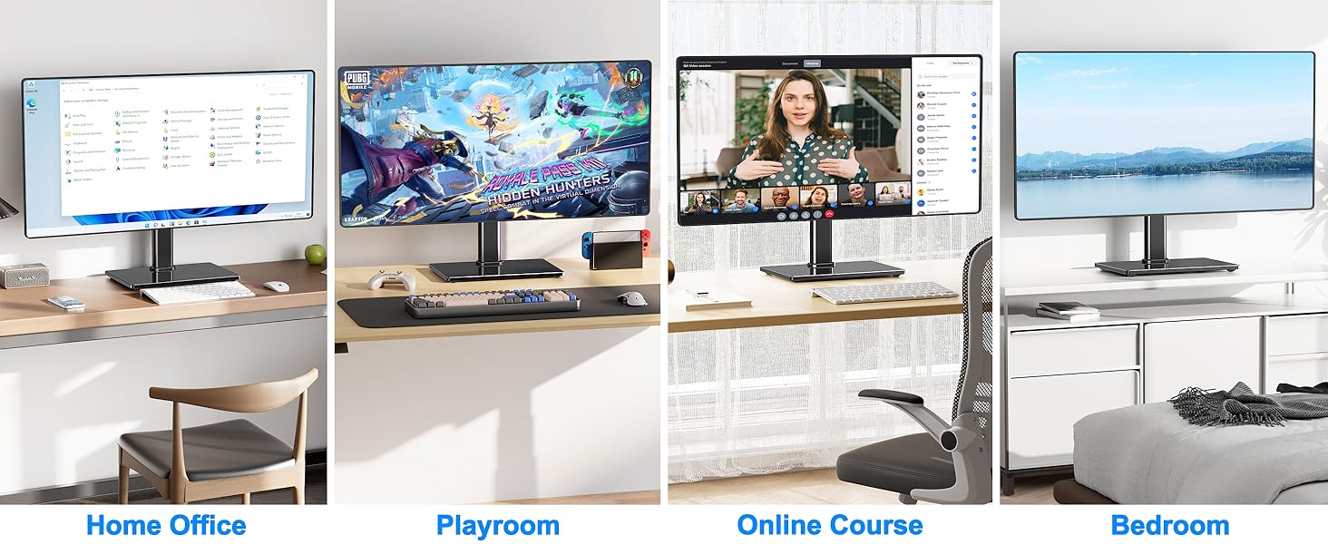 Single Monitor Stand VESA Mount for 13-32 Inch Screens