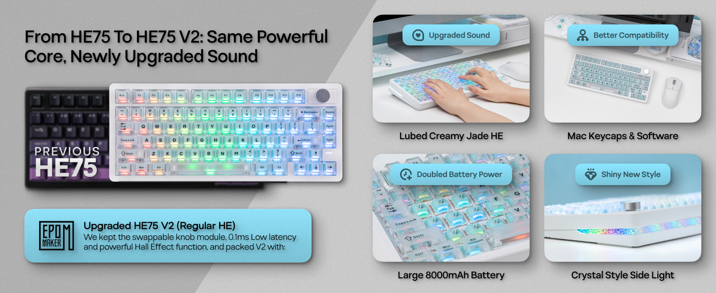 HE75 V2 Hall Effect Gaming Keyboard