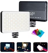VIJIM VL120 LED Video Light on Camera, Mini Rechargeable 120 LED Photography Lighting Fill Lamp 3...