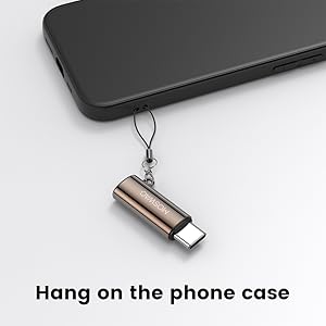 USB type C with 3.5 mm female headphones jack adapter