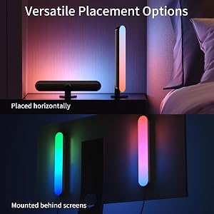RGB light bars versatile placement options