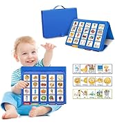 Visual Communication Book, Nonverbal Communication Board, Autism Language Vocabulary Learning Mat...