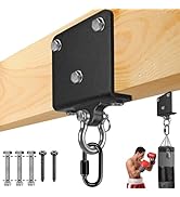 Dolibest Heavy Punching Bag Hanger, I-Beam Mount for Boxing Muay Thai, Wood Beam Hook for Weight ...
