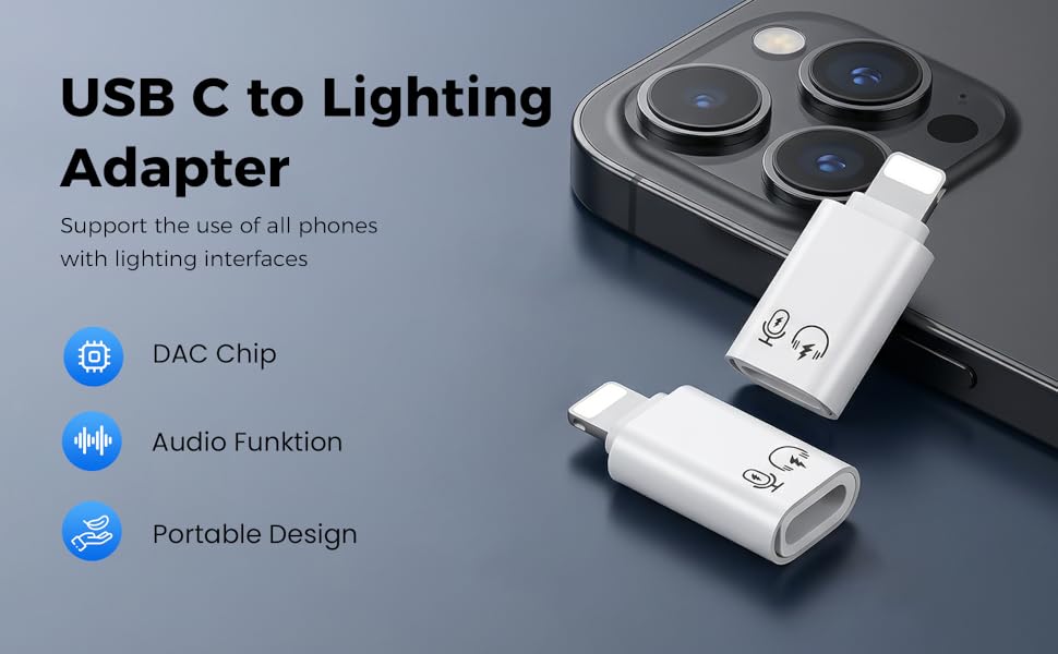 USB-C 3.1 to Lightning Adapter