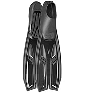 Greatever Snorkel Fins with Full Foot Pocket Durable Long Diving Fins Professional Snorkel Gear f...
