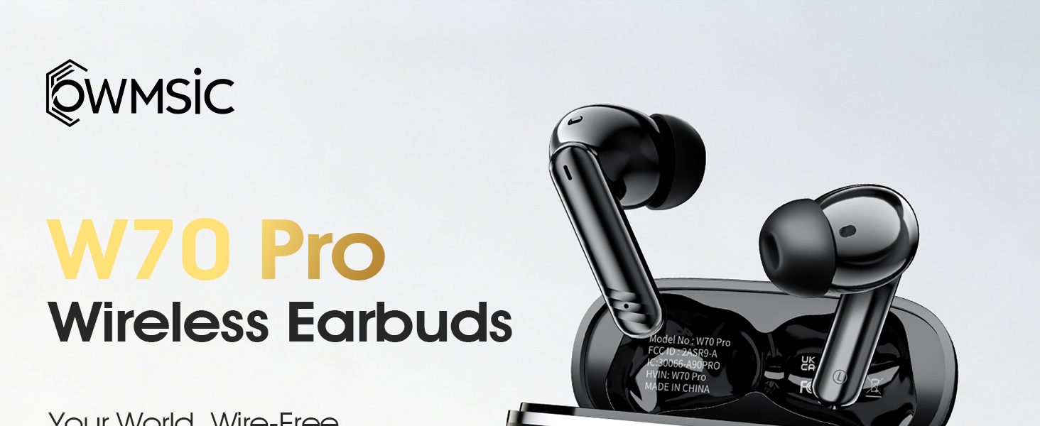 wireless earbuds with ENC noise cancelling, Bluetooth 5.4, and ergonomic comfort for all-day use
