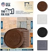 Stable The Table-12 Pack-Walnut Round, Furniture Leveler & Riser, Anti-Slip Sofa Gripper for Hard...