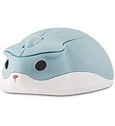 CHUYI Hamster Wireless Silent Mouse 1200DPI Cute Animal Small Cordless Portable Mice for Travel H...