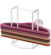 HAKDAY Hanger Stacker Organizer Stand, White Portable Hanger Holder Laundry Room Organization Han...