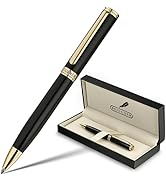 BEILUNER Luxury Gel Pen with 24K Gold Finish, Black Piano Lacquer, Luxury Grade Craftsmanship, Be...