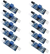hiBCTR 10 Pieces IR Infrared Obstacle Avoidance Sensor Module for Arduino Smart Car Robot 3-Wire ...