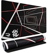 Large Gaming Mousepad, Waterproof Extra Large Mouse Pad with Stitched Edges, 31.5" x 15.7" Non-Sl...
