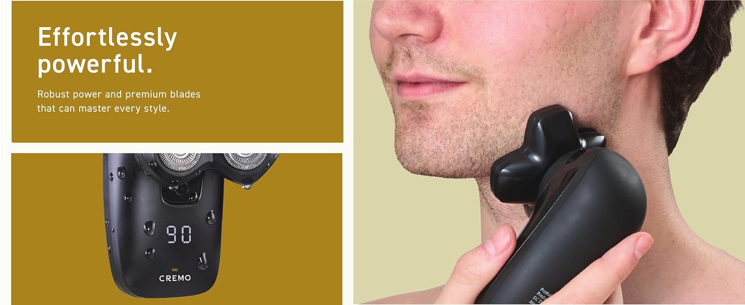 Man using 3-in-1 Men's Groomer showing how effortlessly powerful the product is