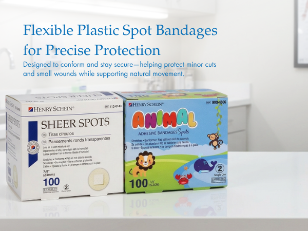 Flexible Plastic Spot Bandages