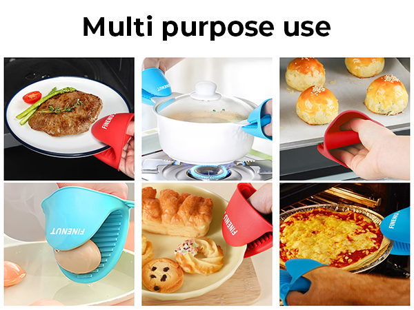 Multi-Purpose Heat-Resistant Gloves for Grilling, Baking & Cooking