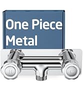 KES 4 Inch All Metal RV Shower Faucet Replacement, Leak-Proof One-Piece Brass Body Camper Shower ...