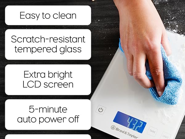 Brod & Taylor digital kitchen scale food scale baking scale bread scale sourdough scale