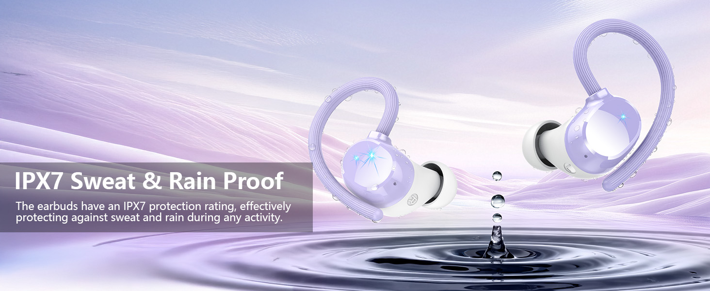 Wireless Earbuds IPX7 Waterproof Running Headphones
