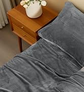 BEDELITE Fleece Sheets Queen Size Bed Set, Super Soft and Warm Fuzzy Plush Queen Sheet Set 4 Piec...