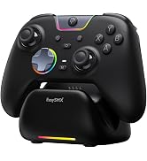 EasySMX X05Pro Wireless PC Gaming Controller with Smart Charging Dock – Full Quiet Buttons, Dual-...