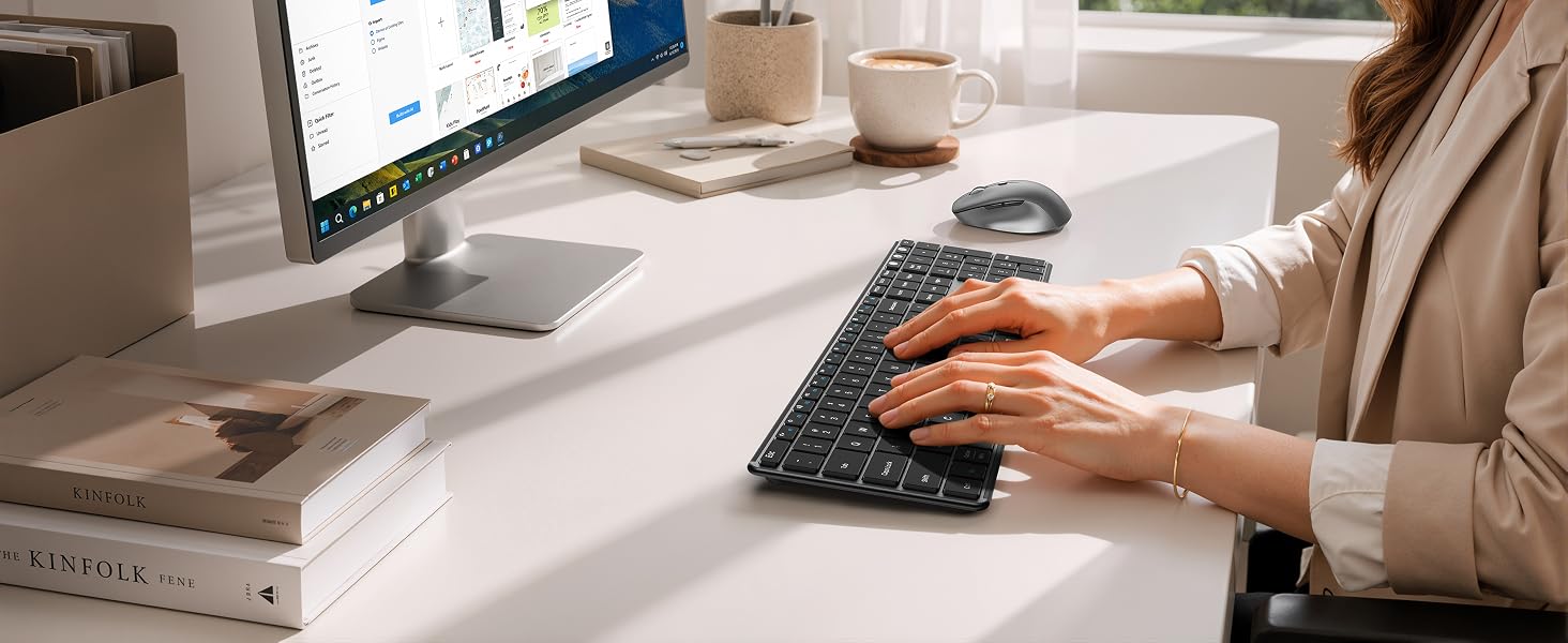 quiet wireless keyboard