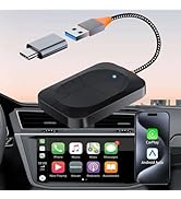 Wireless CarPlay Adapter 2025 Upgrade Version, Compatible with CarPlay & Android Auto,Connection ...