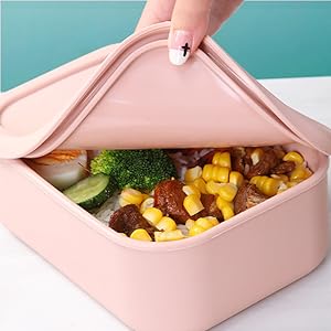 Silicone food storage containers lunch box boxes container with lids set
