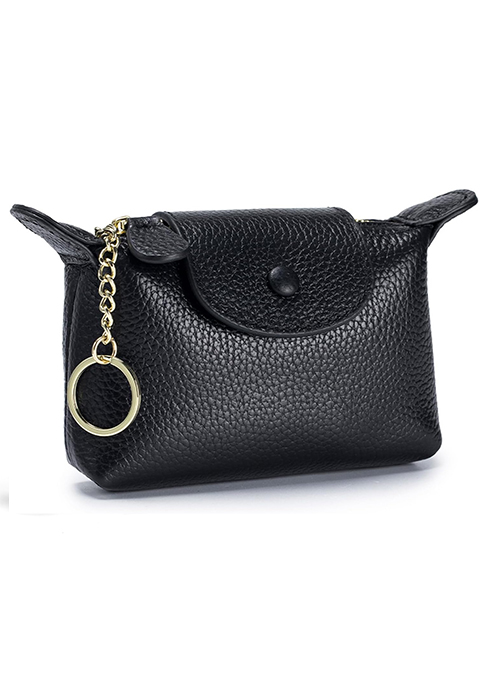 Small Genuine Leather Women Coin Purse