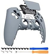 eXtremeRate New Hope Gray Touchpad Front Top Shell Compatible with ps5 Controller BDM-010 020 030...