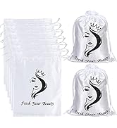 Satin Wig Pouches for Wigs Bundles Hair Extension Supplies - Silk Bags with Drawstring - Home and...